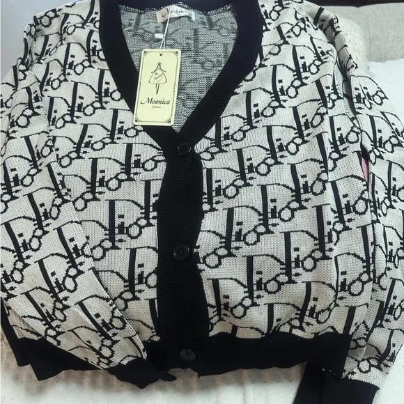 Nica Blue Patterned Bomber Jacket - Picture 3 of 6